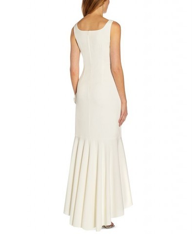 Women's Ruffled High-Low Gown Ivory $85.69 Dresses