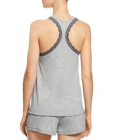 Women's All American Shorty Pajama Set Gray $22.08 Sleepwear