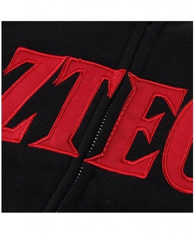Women's Black San Diego State Aztecs Arched Name Full-Zip Hoodie Black $26.65 Sweatshirts