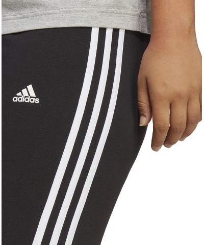 Plus Size Essentials 3-Stripes Bike Shorts Black/white $15.00 Shorts