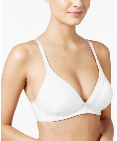 Warners Invisible Bliss Cotton Comfort Wireless Lift T-shirt Bra RN0141A White $15.40 Bras
