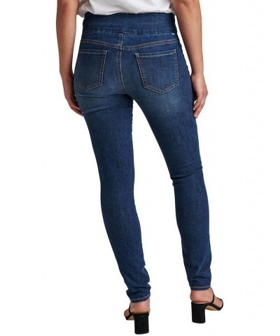 Jeans Women's Nora Mid Rise Skinny Pull-On Jeans Anchor Blue $41.87 Jeans
