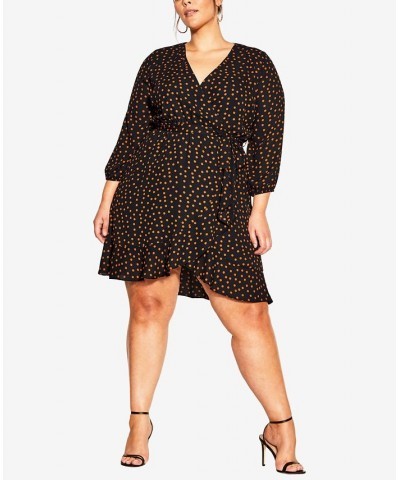 Trendy Plus Size Amber Frill Dress Black $63.94 Dresses