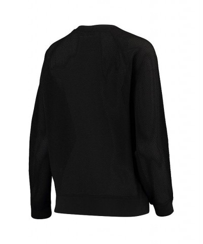 Women's Black Nashville Predators Suzy Crewneck Pullover Sweatshirt Black $37.60 Sweatshirts