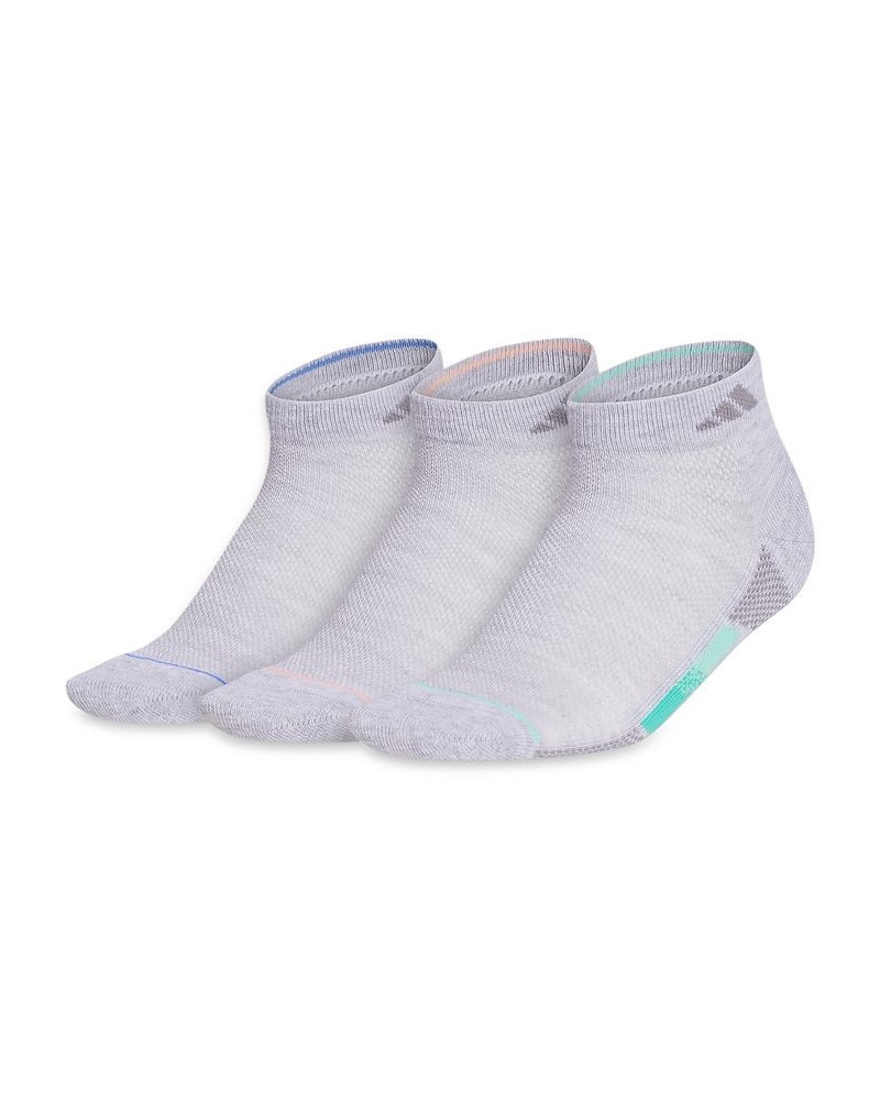Women's 3-Pk. Superlite 3-Stripe Low Cut Socks Cool Light Heather/pulse Mint Green/hi-res Green $13.20 Socks