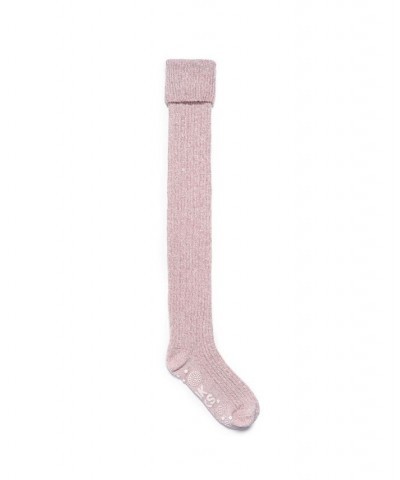 Women's Microfiber Over the Knee Socks Purple $15.36 Socks