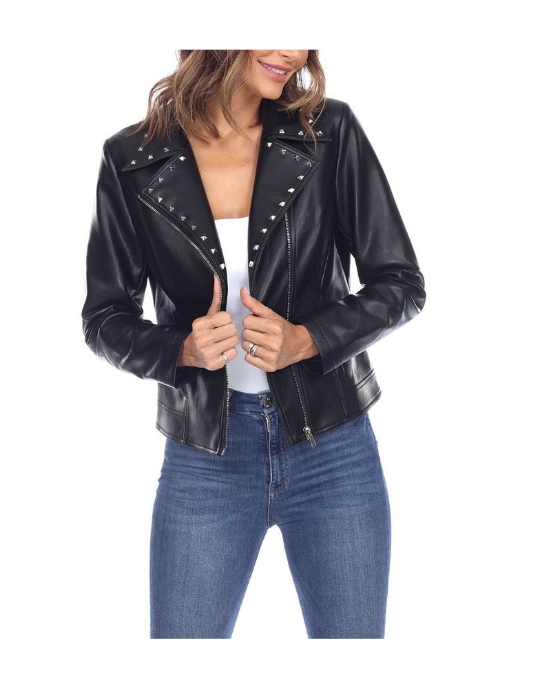 Women's Faux Leather Jacket Black $26.40 Jackets