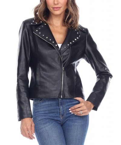 Women's Faux Leather Jacket Black $26.40 Jackets