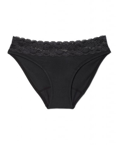 Alice Women's Bikini Period-Proof Panty Black $20.70 Panty