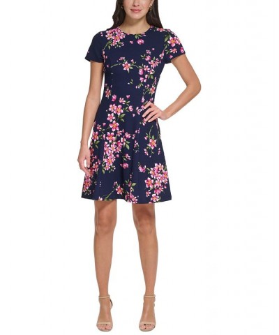 Petite Floral-Print Fit & Flare Dress Multi $31.31 Dresses