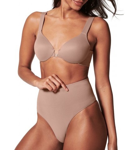 Women's EcoCare Shaping Thong Underwear 40048R Brown $14.96 Shapewear