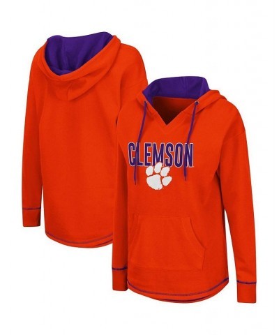Women's Orange Clemson Tigers Tunic Pullover Hoodie Orange $24.60 Sweatshirts