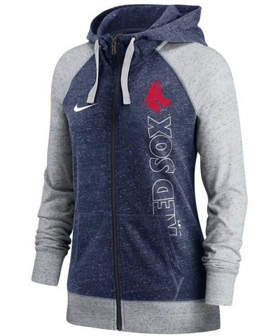 Women's Boston Red Sox In Pocket Gym Vintage Full-Zip Hoodie Navy $40.00 Sweatshirts