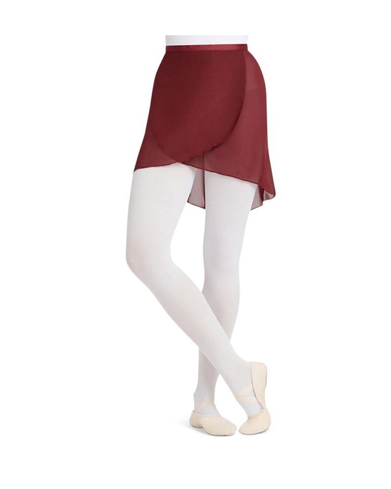 Georgette Wrap Skirt Red $21.09 Skirts