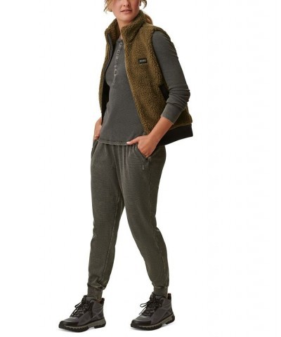 Route Hiking Faux-Sherpa Vest Green $17.38 Jackets