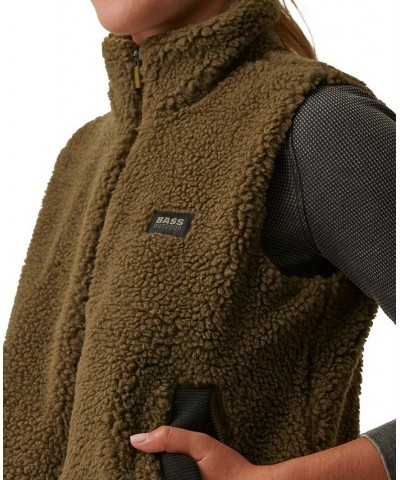 Route Hiking Faux-Sherpa Vest Green $17.38 Jackets