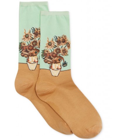 Women's Sunflower Artist Series Fashion Crew Socks Spearmint $10.07 Socks