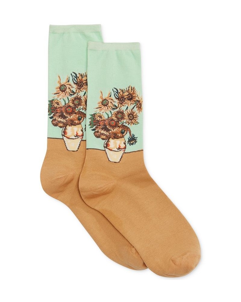 Women's Sunflower Artist Series Fashion Crew Socks Spearmint $10.07 Socks