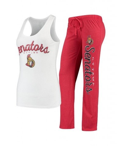 Women's Red White Ottawa Senators Topic Tank Top & Pants Sleep Set Red, White $34.79 Pajama