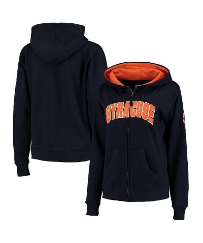 Women's Navy Syracuse Orange Arched Name Full-Zip Hoodie Navy $32.50 Sweatshirts
