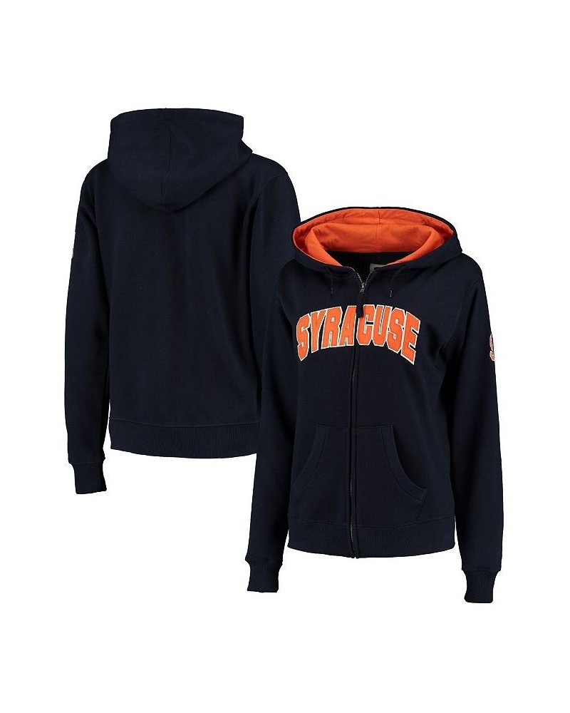 Women's Navy Syracuse Orange Arched Name Full-Zip Hoodie Navy $32.50 Sweatshirts