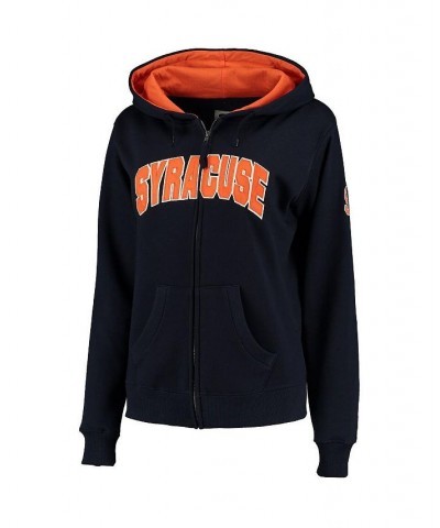 Women's Navy Syracuse Orange Arched Name Full-Zip Hoodie Navy $32.50 Sweatshirts