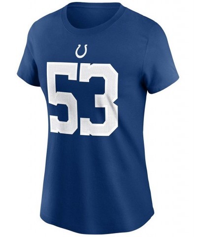 Women's Darius Leonard Royal Indianapolis Colts Name Number T-shirt Royal $24.74 Tops