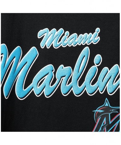 Women's Black Miami Marlins Marcie Tank Top Black $27.50 Tops