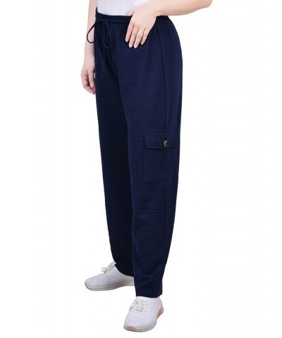 Petite Knit Gauze Pants Blue $15.36 Pants