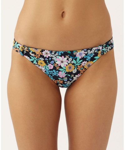 Juniors' Tatum Alamitos Floral-Print Hipster Bottoms Black $20.79 Swimsuits