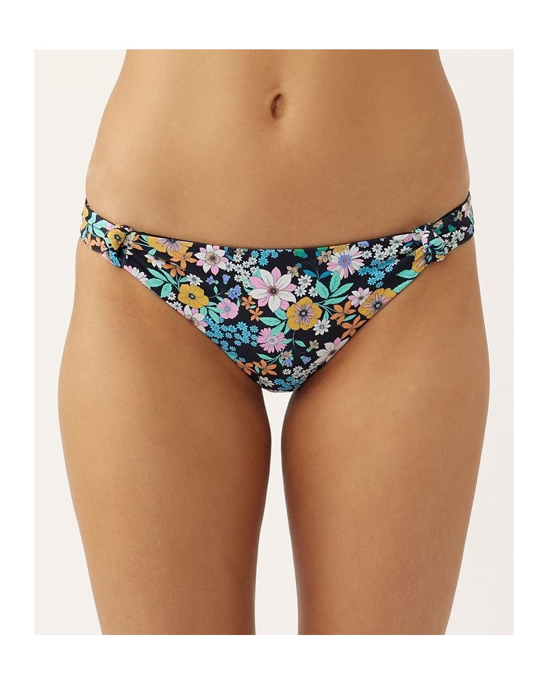 Juniors' Tatum Alamitos Floral-Print Hipster Bottoms Black $20.79 Swimsuits