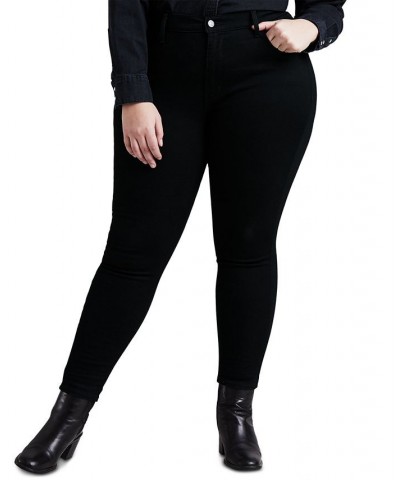 Trendy Plus Size 720 High-Rise Super Skinny Jeans Black Squared $32.90 Jeans