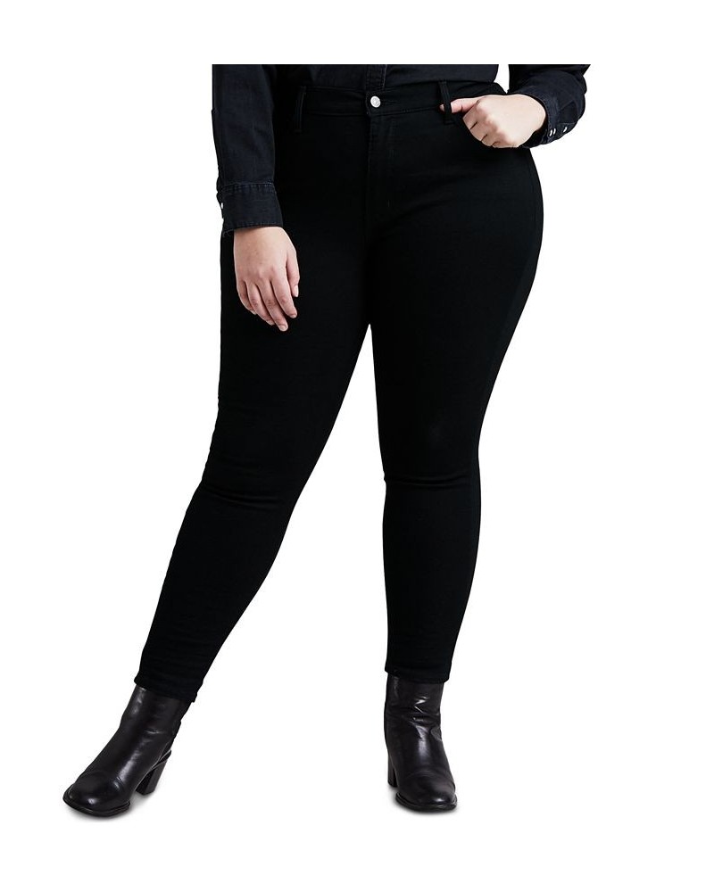 Trendy Plus Size 720 High-Rise Super Skinny Jeans Black Squared $32.90 Jeans