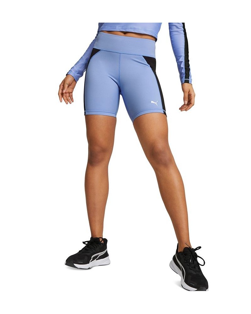 Women's Fit 5 Tight Shorts Elektro Purple-Puma Black $16.60 Shorts