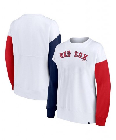 Women's Branded White Boston Red Sox Series Pullover Sweatshirt White $29.90 Sweatshirts