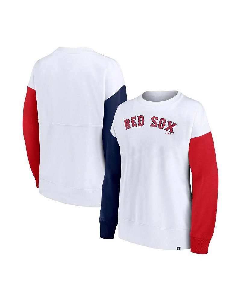 Women's Branded White Boston Red Sox Series Pullover Sweatshirt White $29.90 Sweatshirts