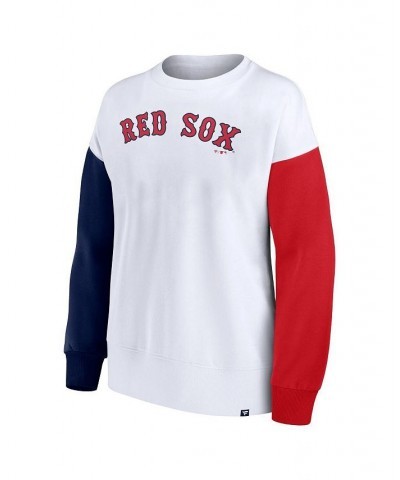 Women's Branded White Boston Red Sox Series Pullover Sweatshirt White $29.90 Sweatshirts