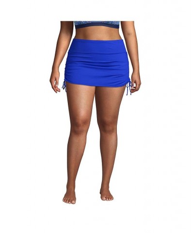 Women's Plus Size Tummy Control Adjustable Swim Skirt Swim Bottoms Electric blue $39.75 Swimsuits