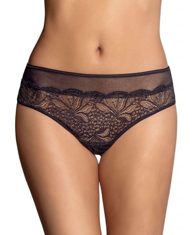 Women's Mid-Rise Sheer Lace Cheeky Panty Black $14.56 Panty
