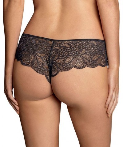 Women's Mid-Rise Sheer Lace Cheeky Panty Black $14.56 Panty