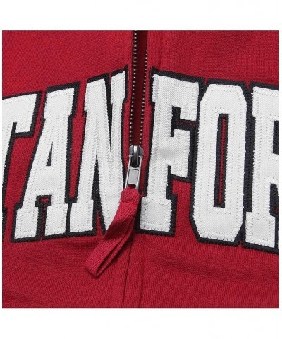 Women's Cardinal Stanford Cardinal Arched Name Full-Zip Hoodie Cardinal $30.55 Sweatshirts