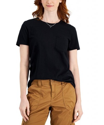 Petite Cotton T-Shirt Black $10.00 Tops