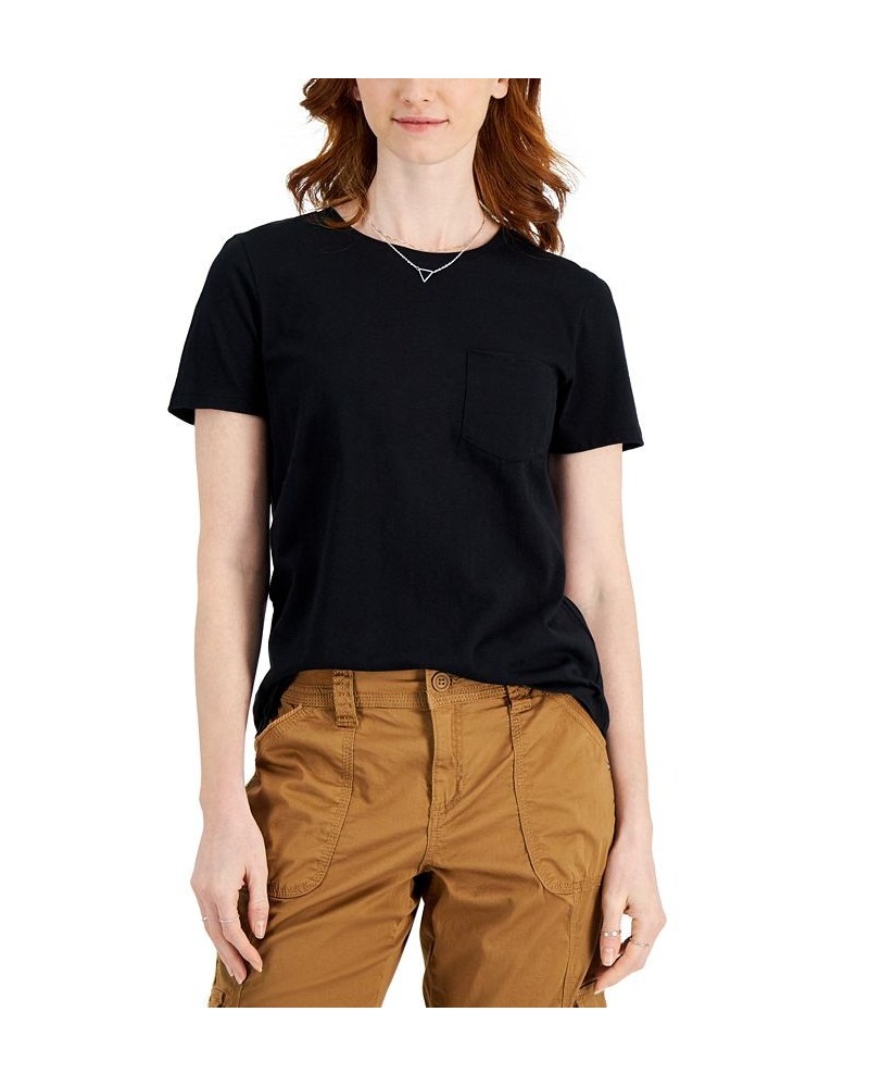 Petite Cotton T-Shirt Black $10.00 Tops