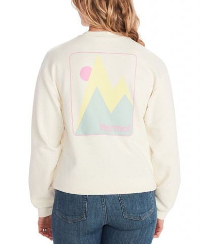 Women's Twin Peak Crewneck Sweatshirt White $19.35 Sweatshirts