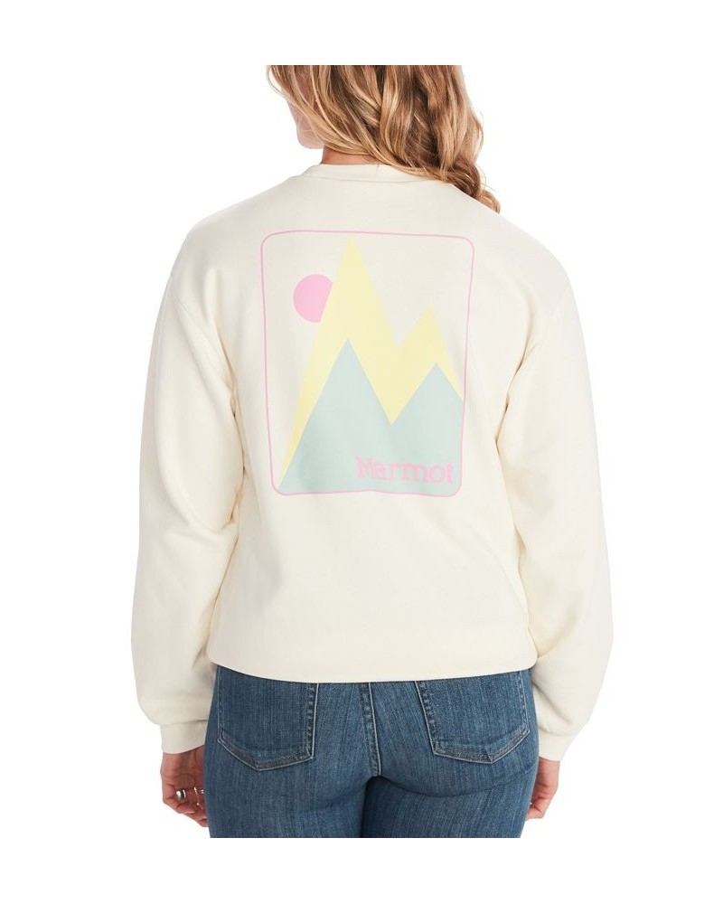 Women's Twin Peak Crewneck Sweatshirt White $19.35 Sweatshirts