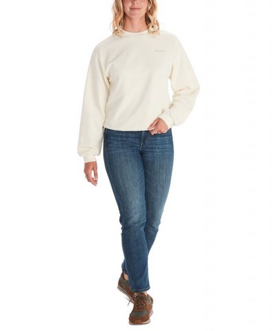 Women's Twin Peak Crewneck Sweatshirt White $19.35 Sweatshirts