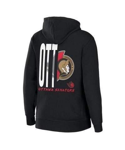 Women's Black Ottawa Senators Sponge Fleece Full-Zip Hoodie Black $42.30 Sweatshirts