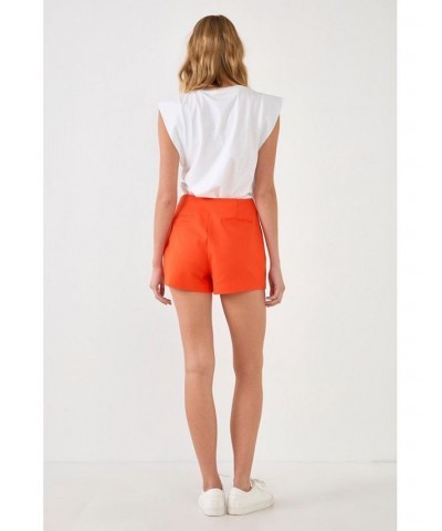 Women's Slit Detail Skort Orange $30.10 Shorts