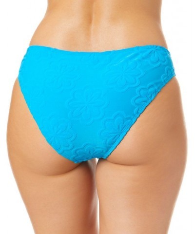 Juniors' Pink Sizzle Terry Daisy Hipster Bikini Bottoms Blue $17.69 Swimsuits