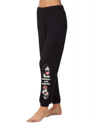 Women's Mickey & Minnie Mouse Pajama Pants Black $16.23 Sleepwear